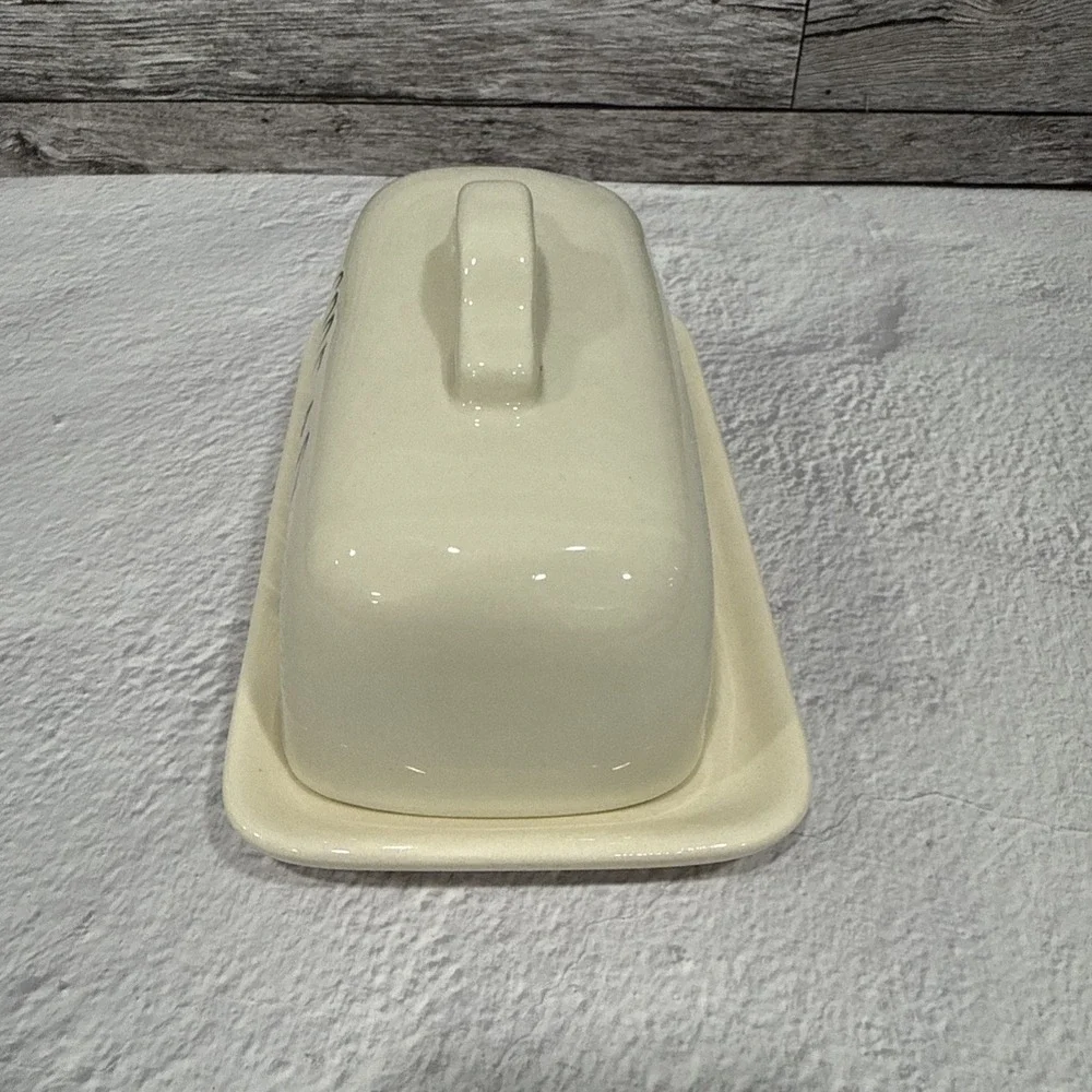 Rae Dunn by Magenta Artisan Collection SPREAD Ceramic‎ Covered Butter Dish